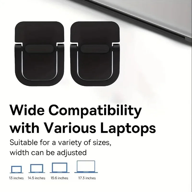 Mini Laptop Riser Stand Set (2-Pack) – Ergonomic Keyboard & Laptop Elevation for Desk