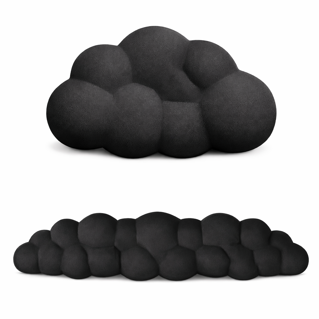 Ergonomic Cloud Memory Foam Wrist Rest for Keyboard & Mouse – Anti-Slip Desk Support Set