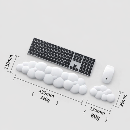 Cloud Memory Foam Keyboard Wrist Rest – Ergonomic Anti-Slip Support for Desk & Gaming