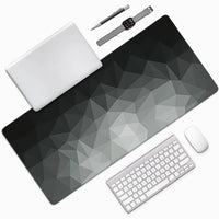 Extended Ergonomic Desk Mat – Non-Slip Mouse & Keyboard Pad with Stitched Edges