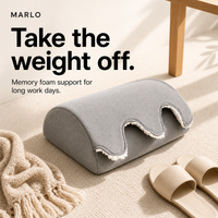 Ergonomic Memory Foam Under-Desk Foot Rest Cushion for Office Comfort