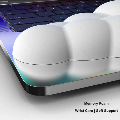 Cloud Memory Foam Keyboard Wrist Rest – Ergonomic Anti-Slip Support for Desk & Gaming