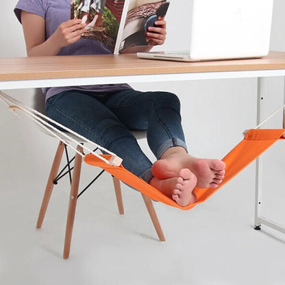 Adjustable Under-Desk Foot Hammock for Office & Home Comfort – Hanging Foot Rest